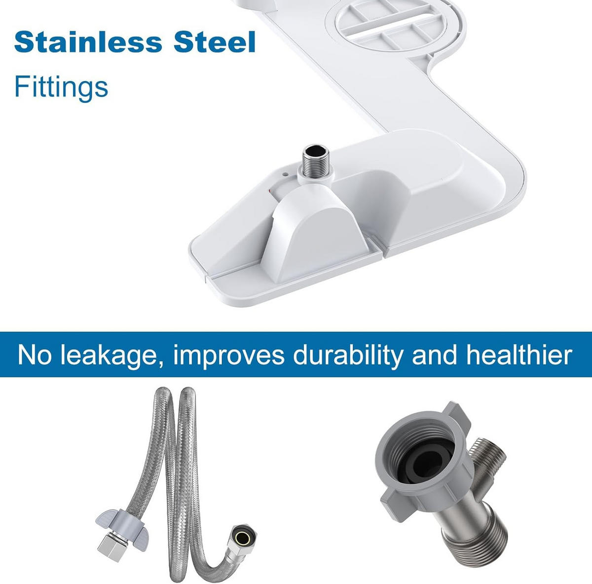 WC-BIDET-AUFSATZ, weiß,36/8.5/18.5CM - Weiß, Kunststoff (8.5/18.5/36cm)