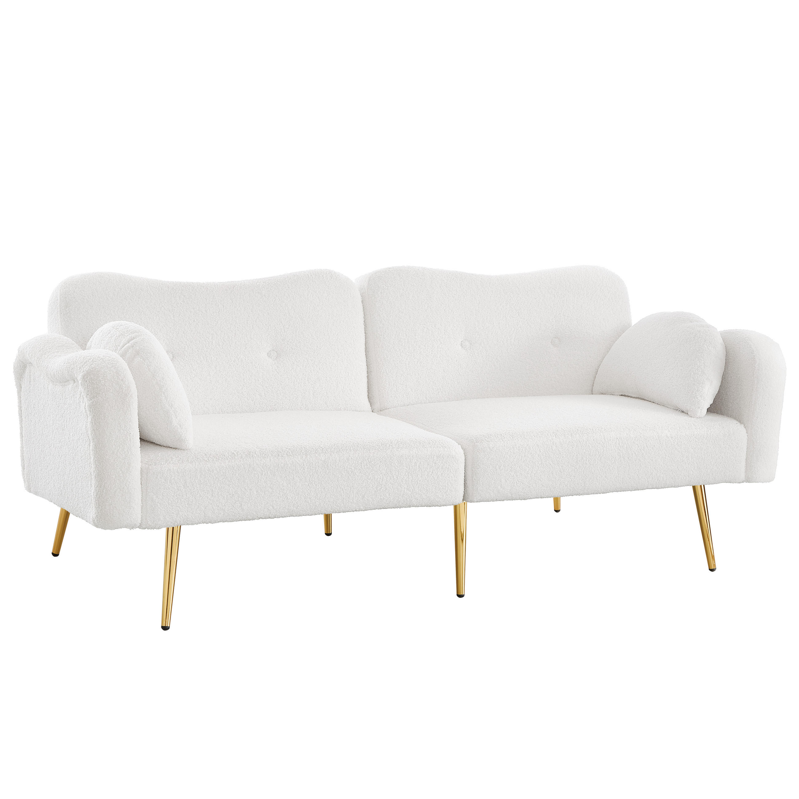 SCHLAFSOFA DE-35356 2-in-1 Weiß - Weiß, Holzwerkstoff (79/82/175cm) - ComfortXL