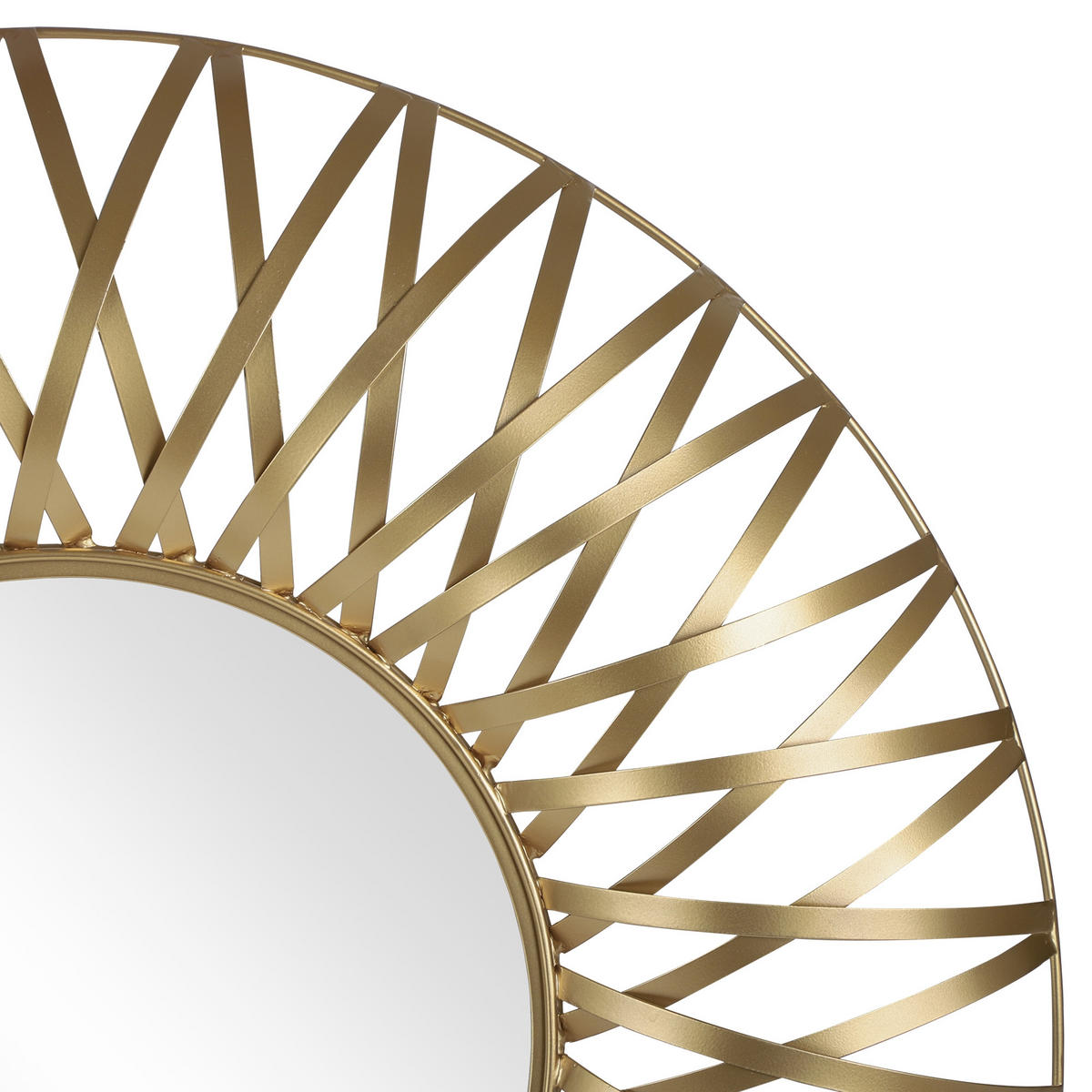 WANDSPIEGEL Gold Ø 70 cm - Goldfarben, Metall (70/4/70cm) - WOMO-DESIGN