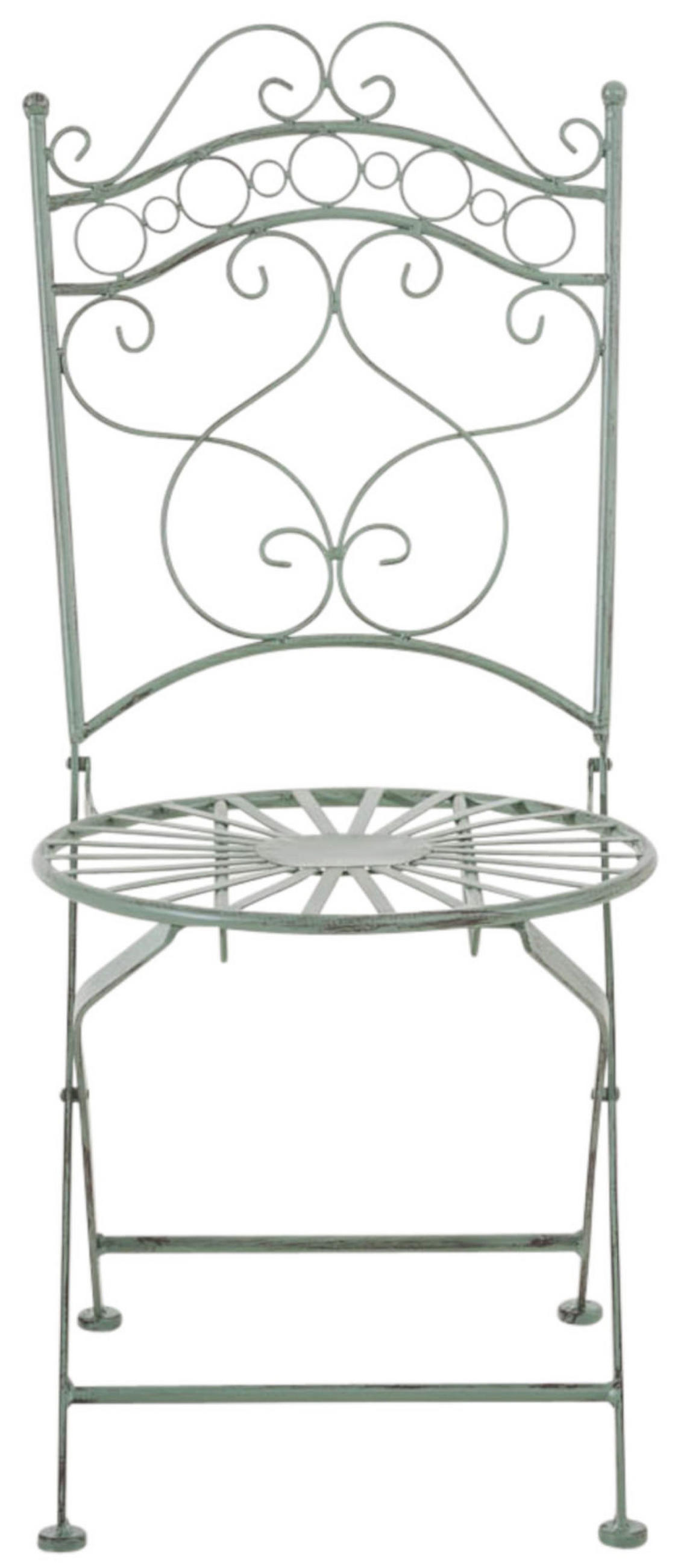 GARTENSTÜHLE Indi - 2er Set - antik-grün - Grün, Metall (40/50/92cm) - TPFGarden