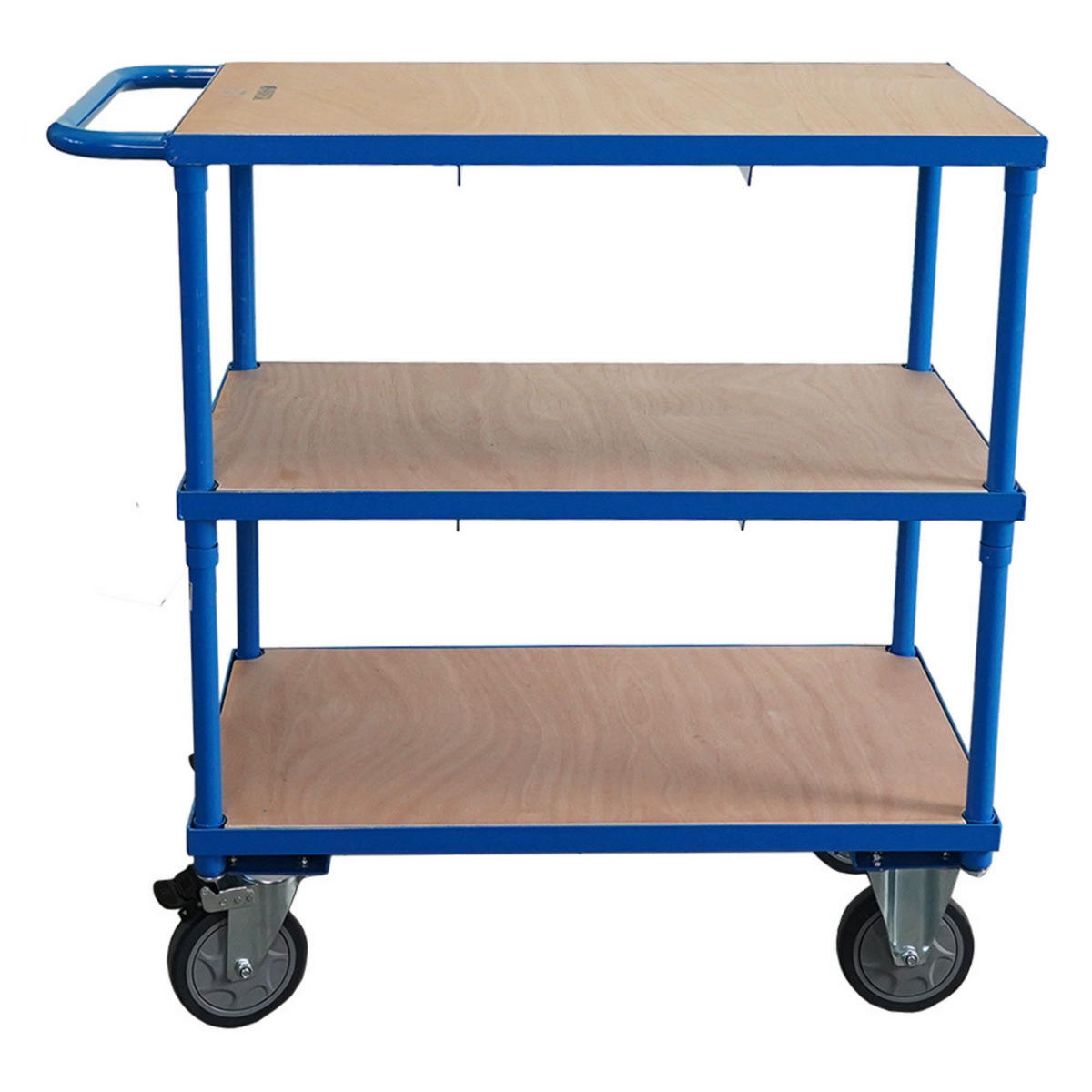 TISCHWAGEN mit 3 Etagen 99x98x50cm Traglast 400kg Lichtblau - Blau, Metall (50/98/99cm) - PROREGAL