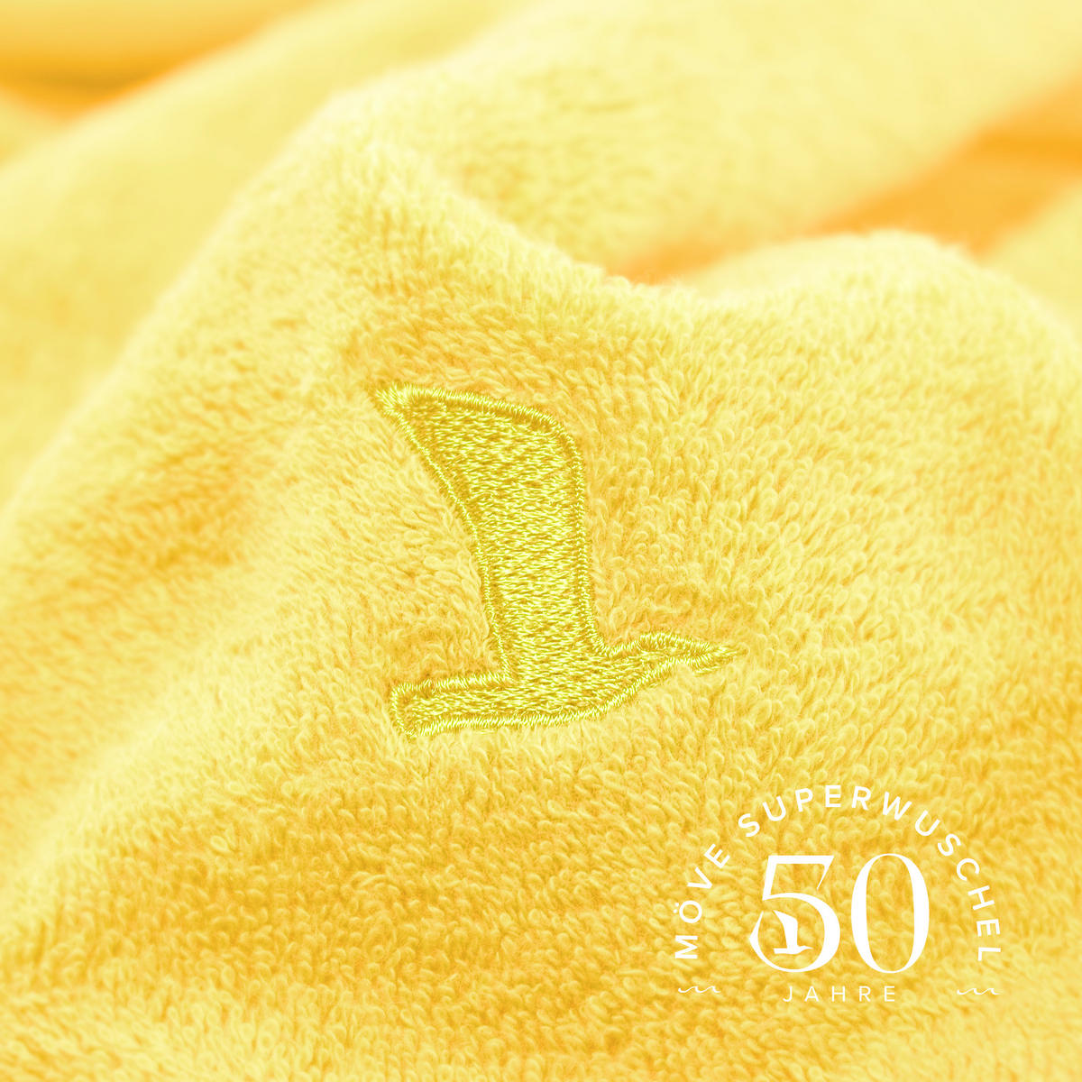 BADETUCH SUPERWUSCHEL - LIMITED EDITION - Gelb, Textil (80/200cm) - MÖVE