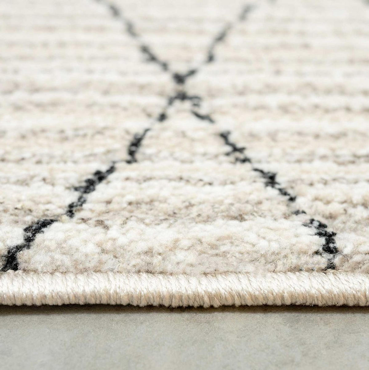 VINTAGE-TEPPICH Medini Linea Beige - Beige, Textil (119/170cm) - Kukoon Rugs