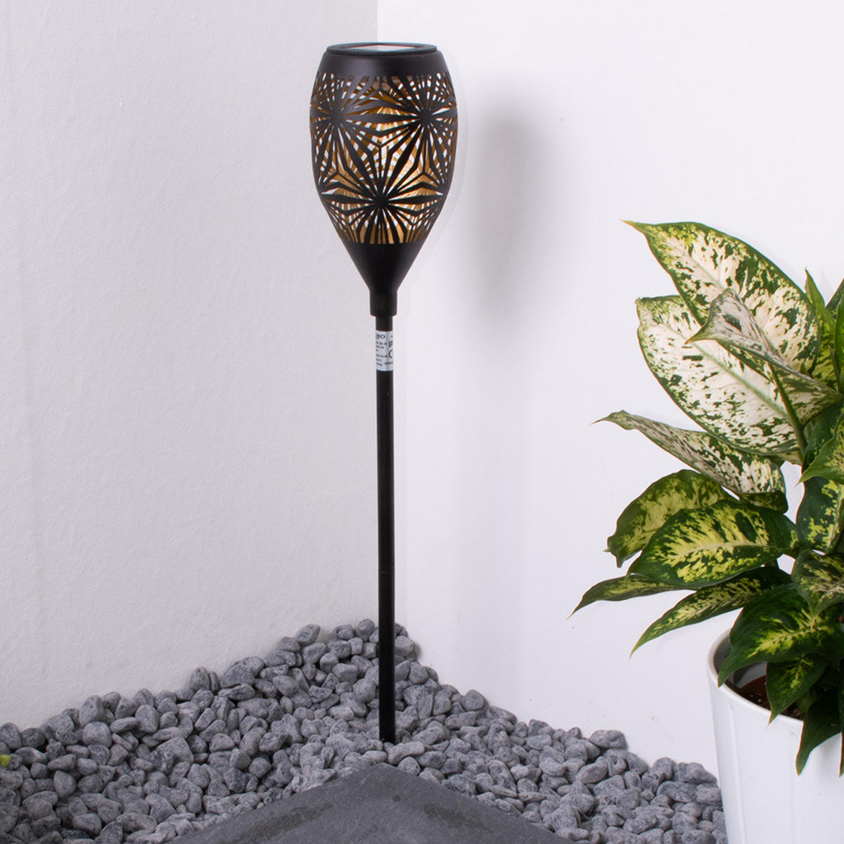 LED AUSSENLEUCHTE Metall Schwarz - Schwarz, Metall (11/11/58cm) - Globo Lighting