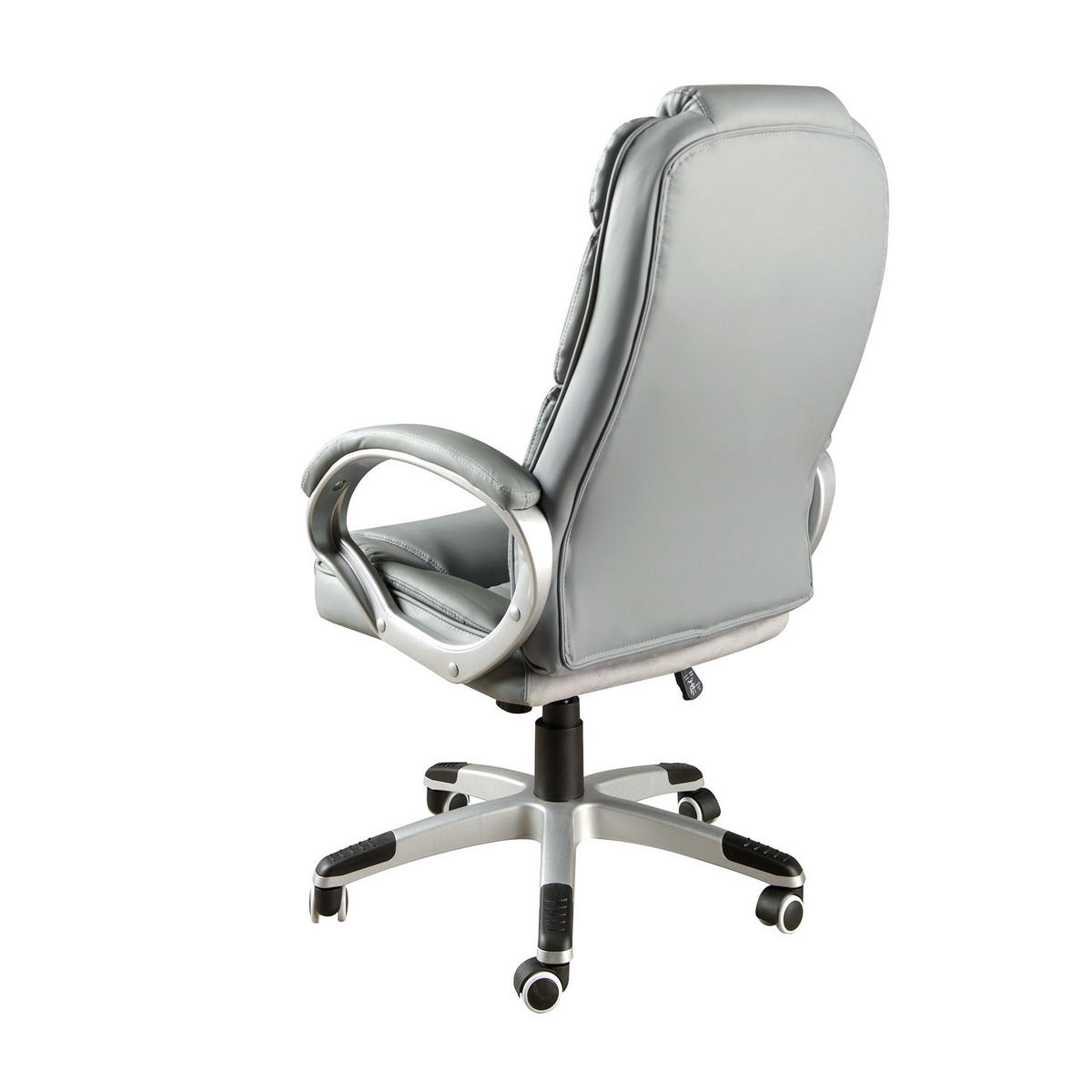 CHEFSESSEL Bürodrehstuhl aus grauem Kunstleder 64/72/113 cm - Grau, Leder/Kunststoff (64/113/72cm) - ANGEL CERDA