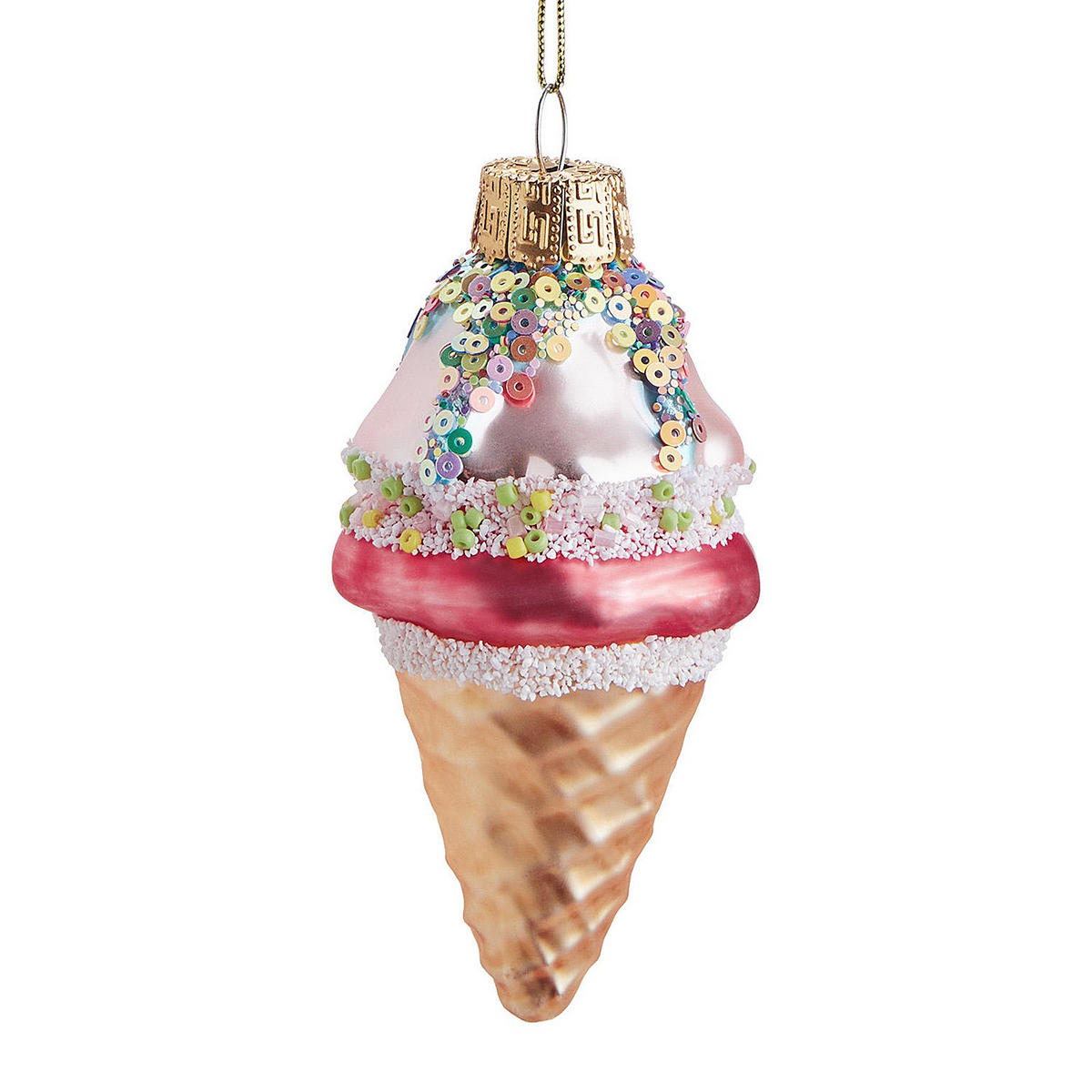 BAUMANHÄNGER Hang On Eistüte - Rosa, Glas (5/10/5cm) - Butlers