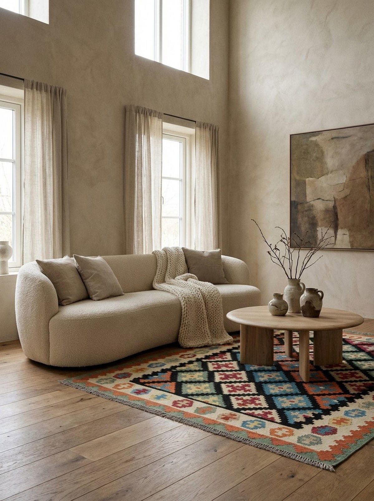 HANDWEBTEPPICH Kelim Gashgai Schwarz 194/157 cm Schurwolle - Schwarz, Textil (157/194cm) - Looma