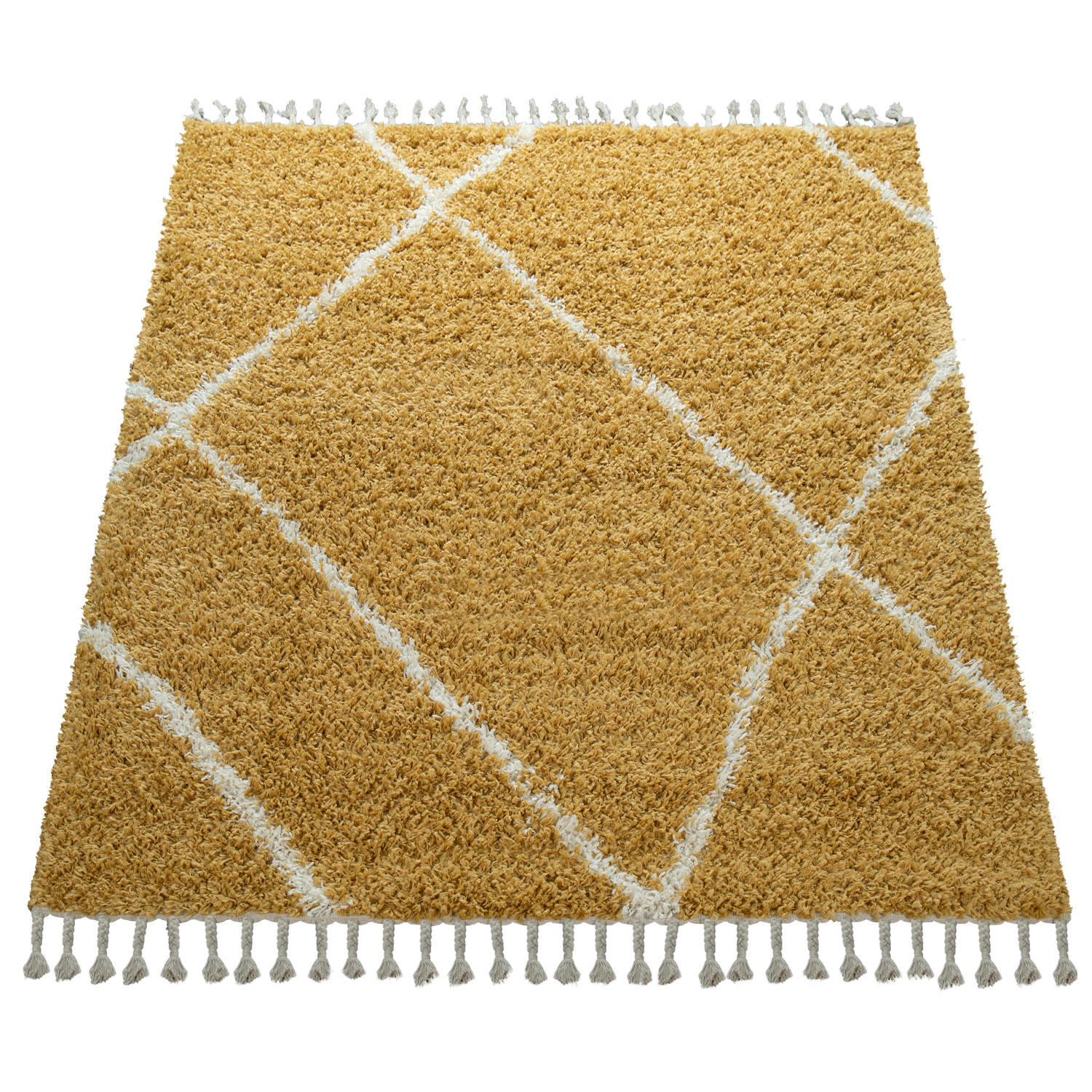 HOCHFLORTEPPICH 140/200 cm Helsinki 531 - Gelb, Textil (140/200cm) - Paco Home