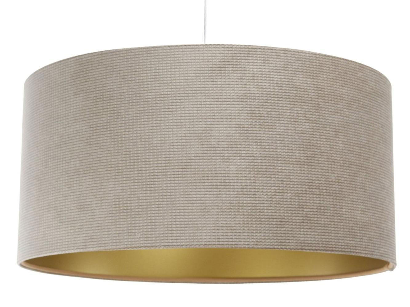 HÄNGELEUCHTE Beige 50/25 cm - Beige/Goldfarben, Kunststoff (50/0.6/25cm) - ONZENO