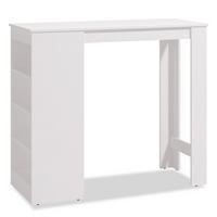 BARTISCH Weiß 120/105/50 cm - Weiß, Holz (120/105/50cm) - Homestyle4u