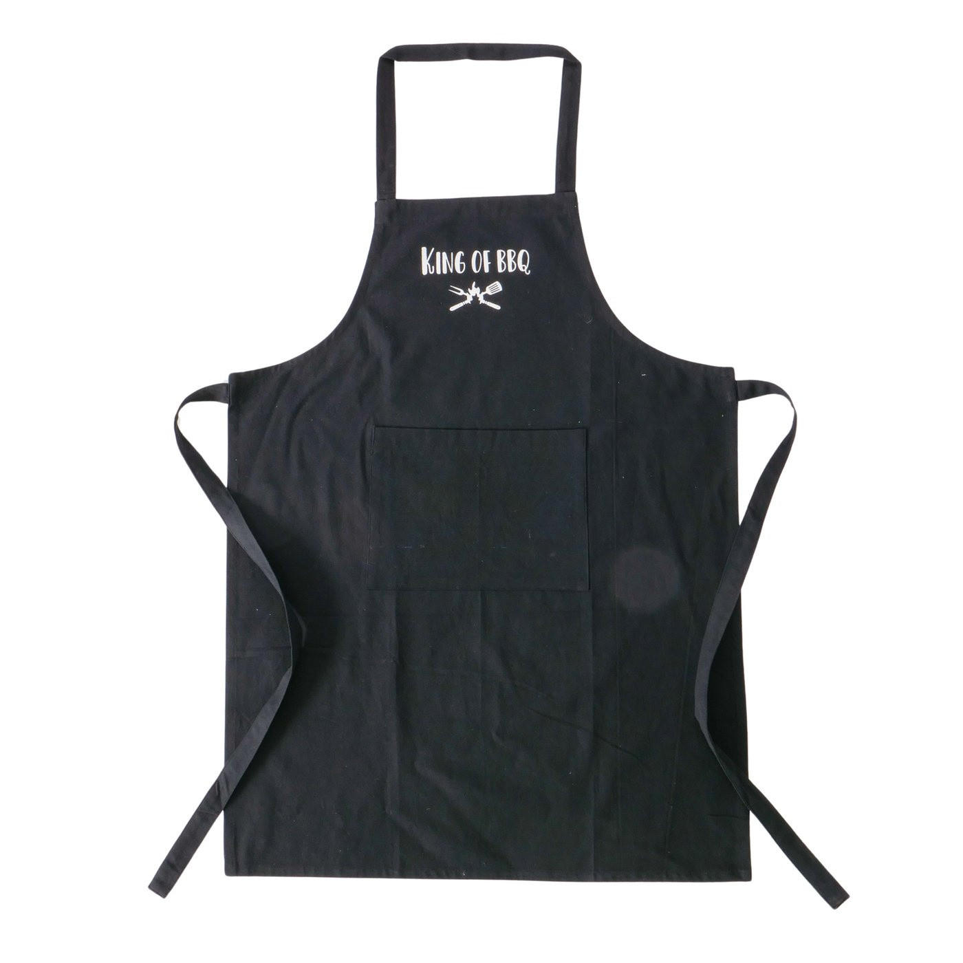 KOCHSCHÜRZE BBQ Baumwolle universal - Schwarz, Naturmaterialien (60/84cm) - Boltze Home