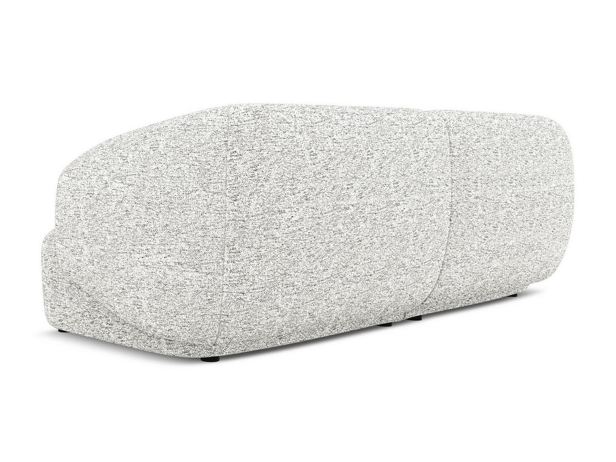 4-SITZER-SOFA Strukturstoff Stoff Weiß - Beige/Schwarz, Kunststoff/Textil (232/81/98cm) - Makamii