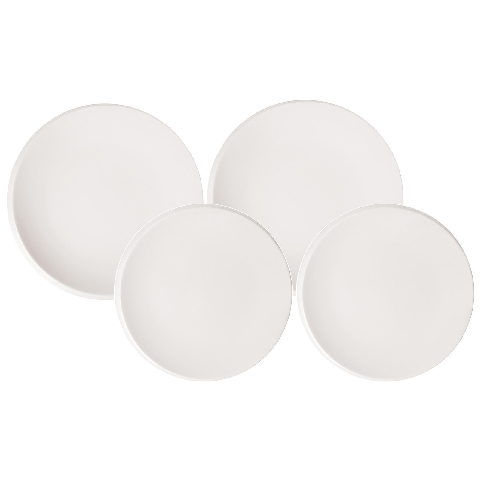 TELLER-SET NewMoon weiß 4er Set - Weiß, Keramik (1/1/1cm) - Villeroy & Boch