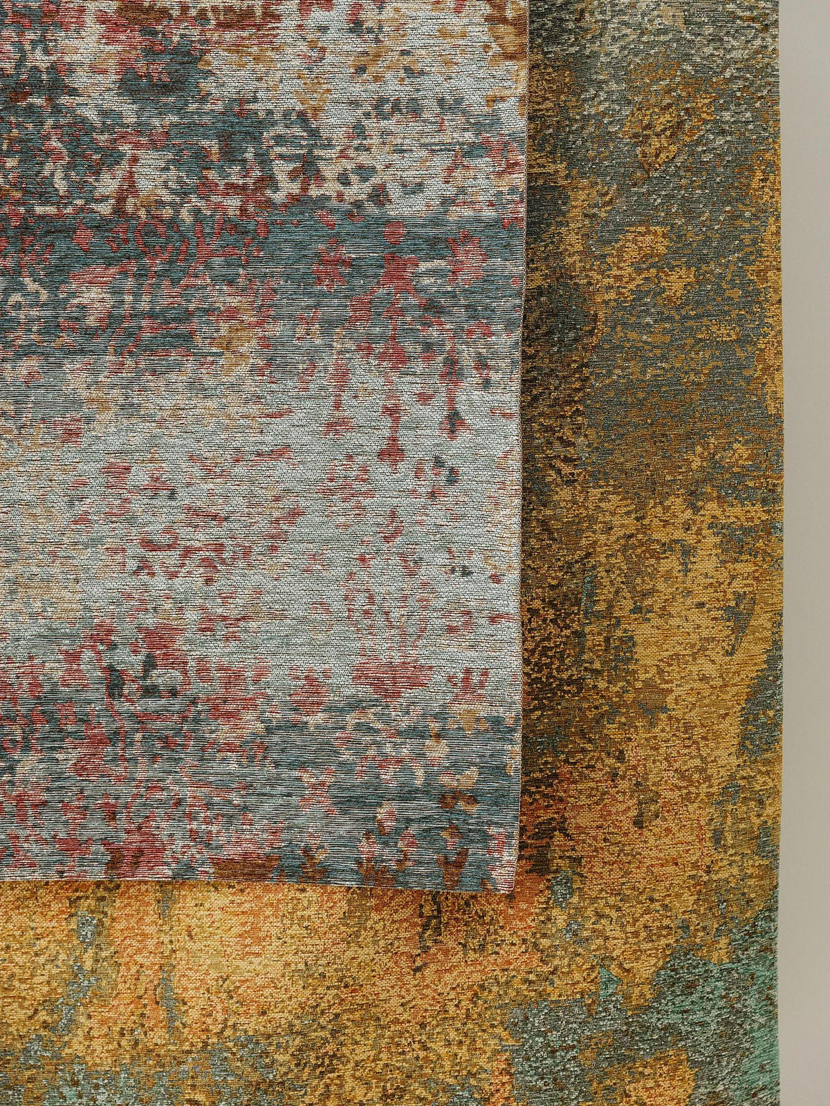 RAVNA tkana preproga Frencie bež/modra 200x285 cm - bež, umetna masa/tekstil (200/285cm) - benuta Nest