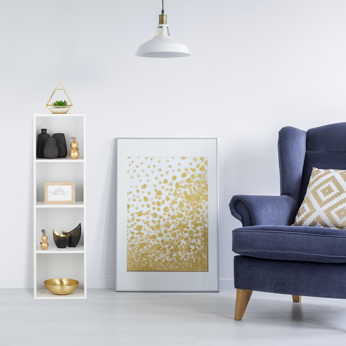 BÜCHERREGAL - Weiß, Holzwerkstoff (30/106/23cm) - Relaxdays