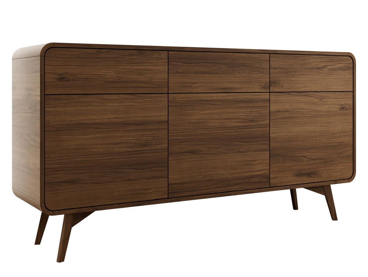 SIDEBOARD Helion KSZ160 - Nussbaumfarben, Holz/Holzwerkstoff (160/84/39cm) - MIRJAN24