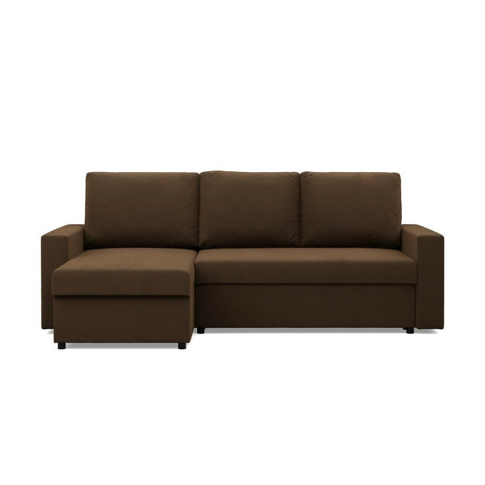 ECKSOFA Neo mit gerader Armlehnen braun - Braun, Textil (231/140cm) - SIMKAM Furniture