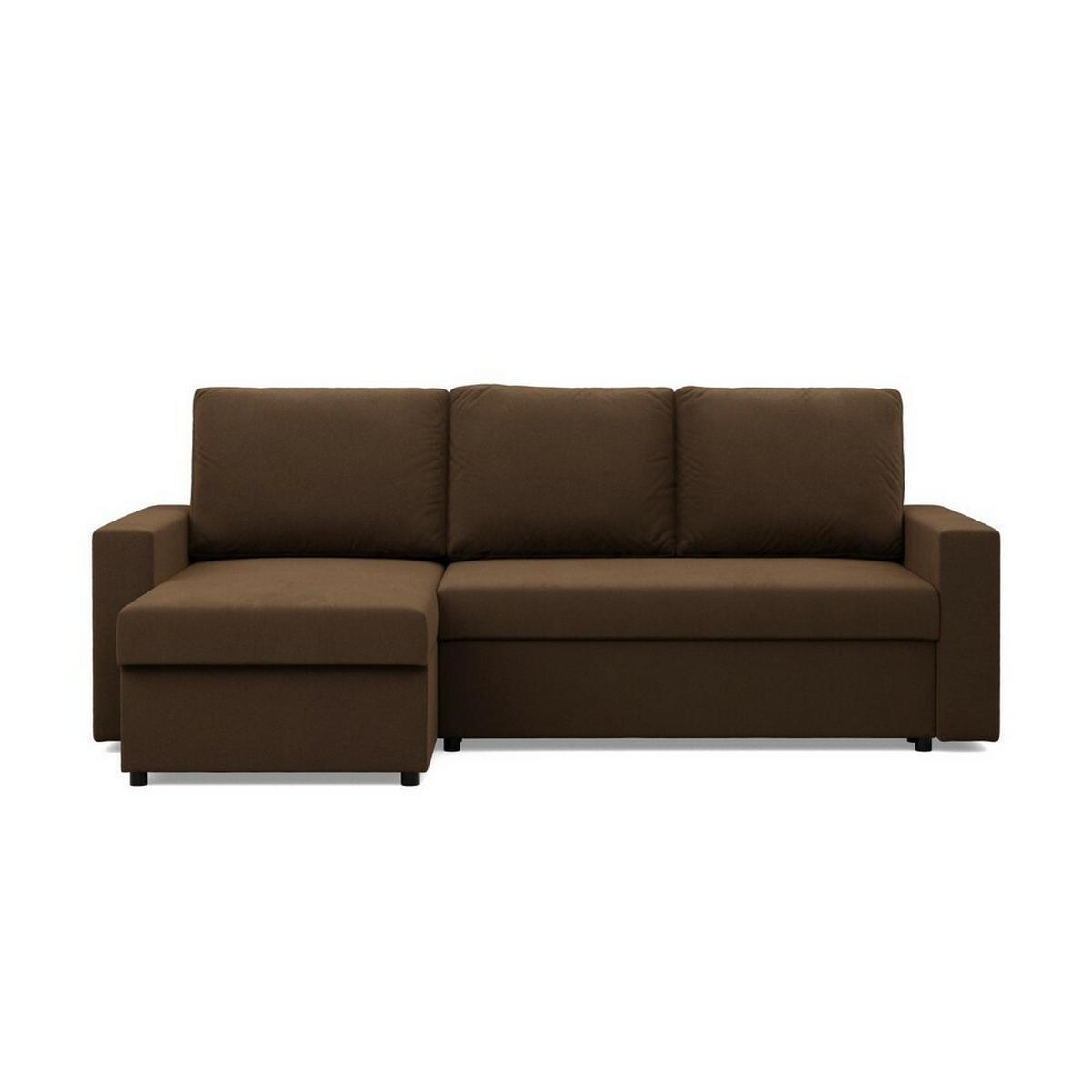 ECKSOFA Neo mit gerader Armlehnen braun - Braun, Textil (231/140cm) - SIMKAM Furniture