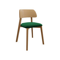 POLSTERSTUHL Dario, Holzfarbe: Natur - Naturfarben/Grün, Holz/Textil (47/80/50cm) - MIRJAN24