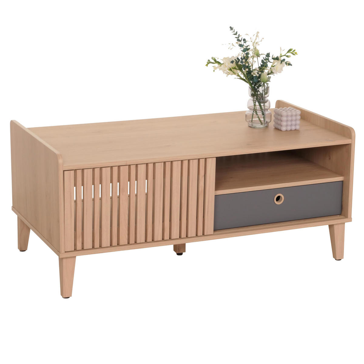 COUCHTISCH rechteckig Beige - Beige, Holz (59/114/52cm) - MCW