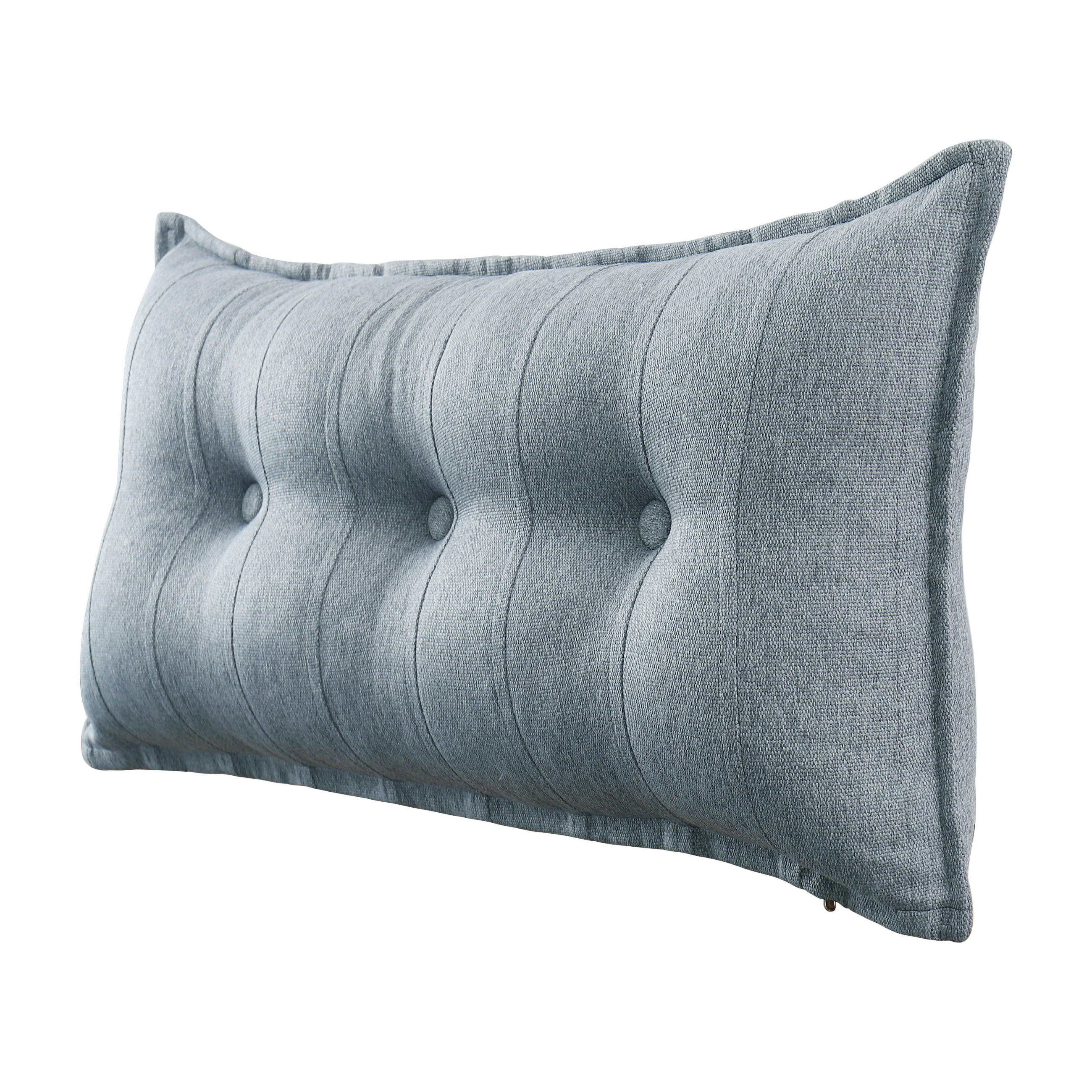 RÜCKENKISSEN Leinenlook Grau 100 cm - Grau, Textil (45/100cm) - Vercart