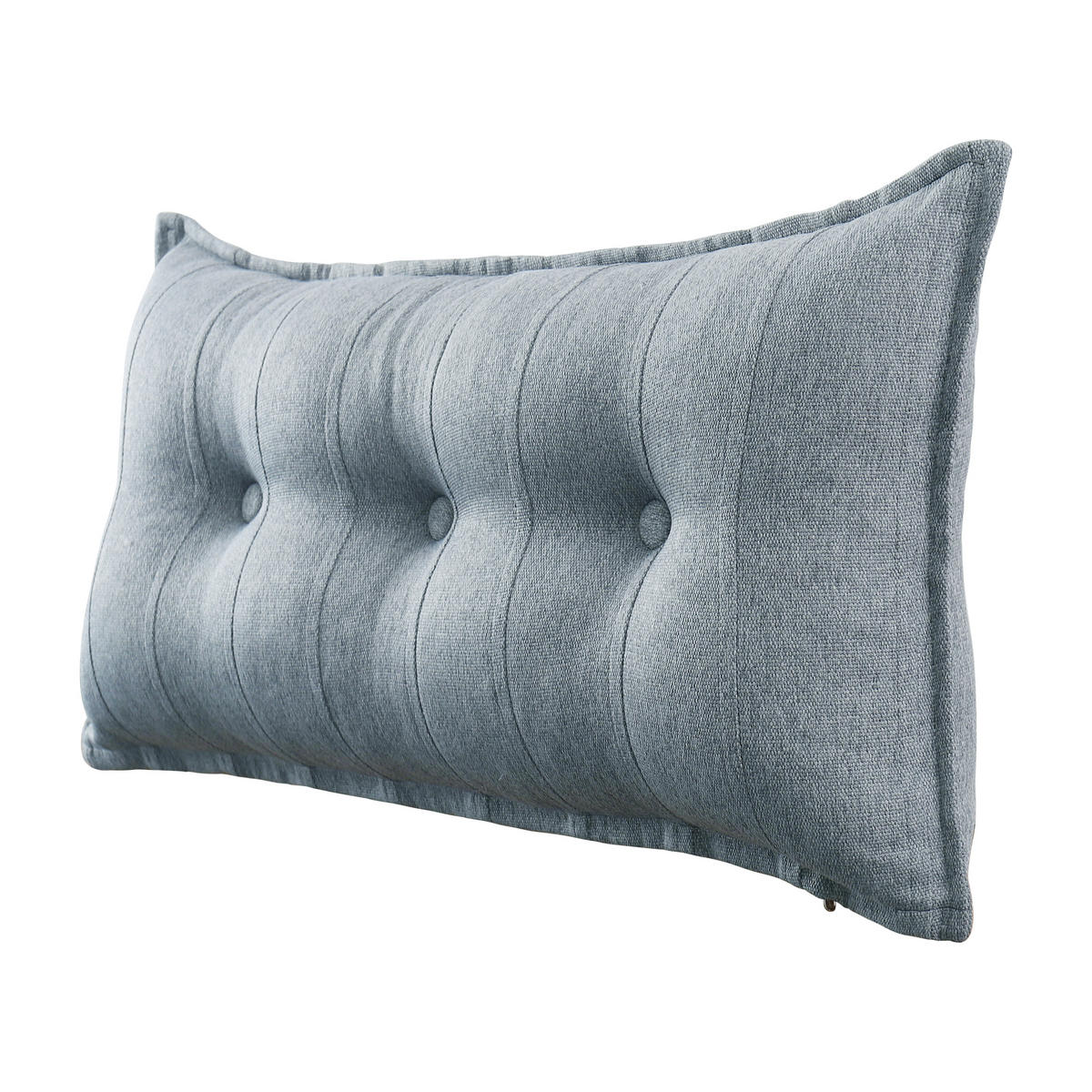 RÜCKENKISSEN Leinenlook Grau 100 cm - Grau, Textil (45/100cm) - Vercart