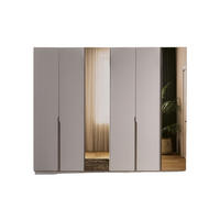 KLEIDERSCHRANK Avva 6 trg. - Beige, Holzwerkstoff (250/217/65cm)