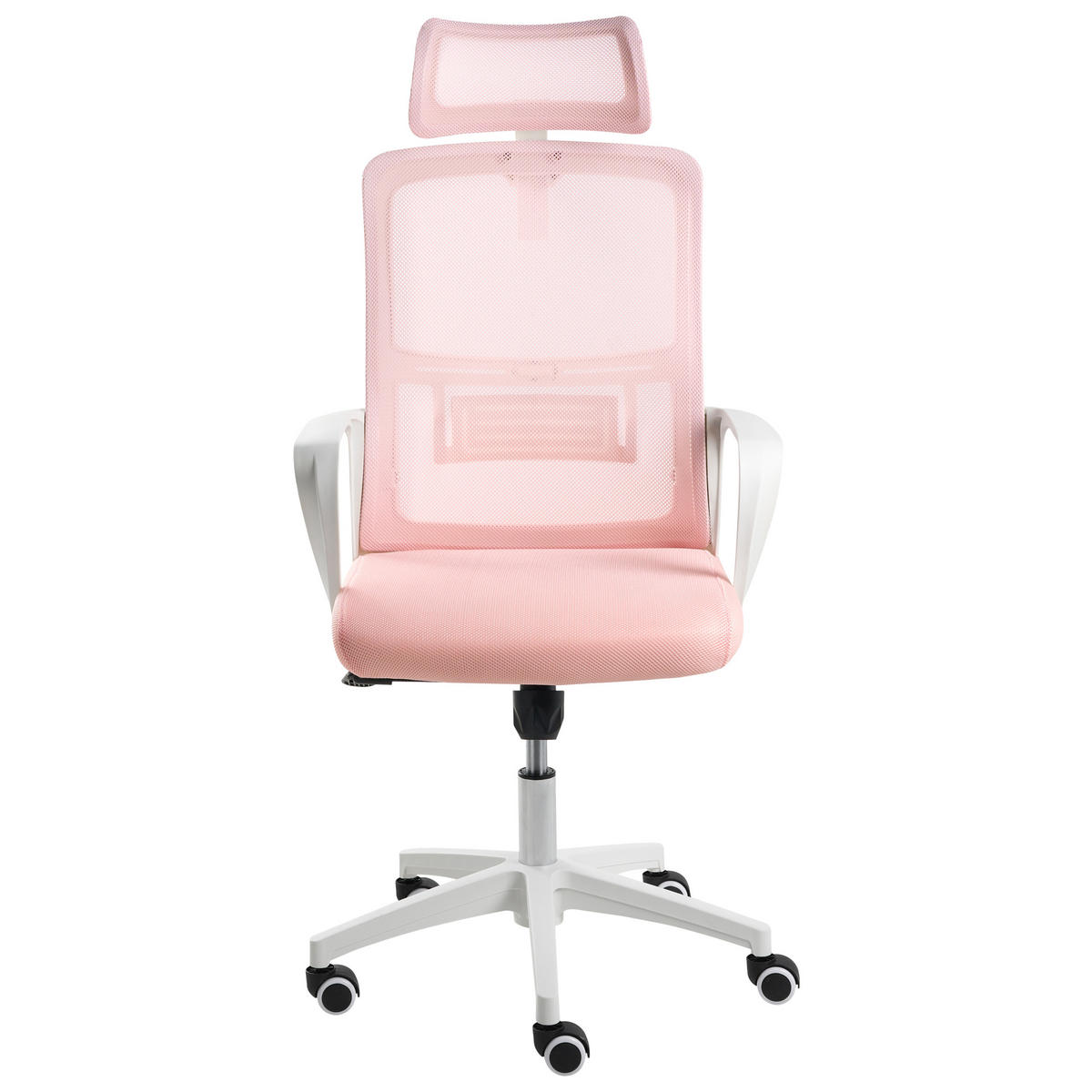 BÜROSTUHL Pastellrosa Monarch - Pink, Textil (46/110/62cm) - Beliani