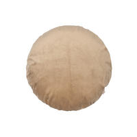 KISSENHÜLLE Rund Samt&Sonders braun-beige 80 cm Ø - Beige, Textil (80/80cm) - beties Heimtextil