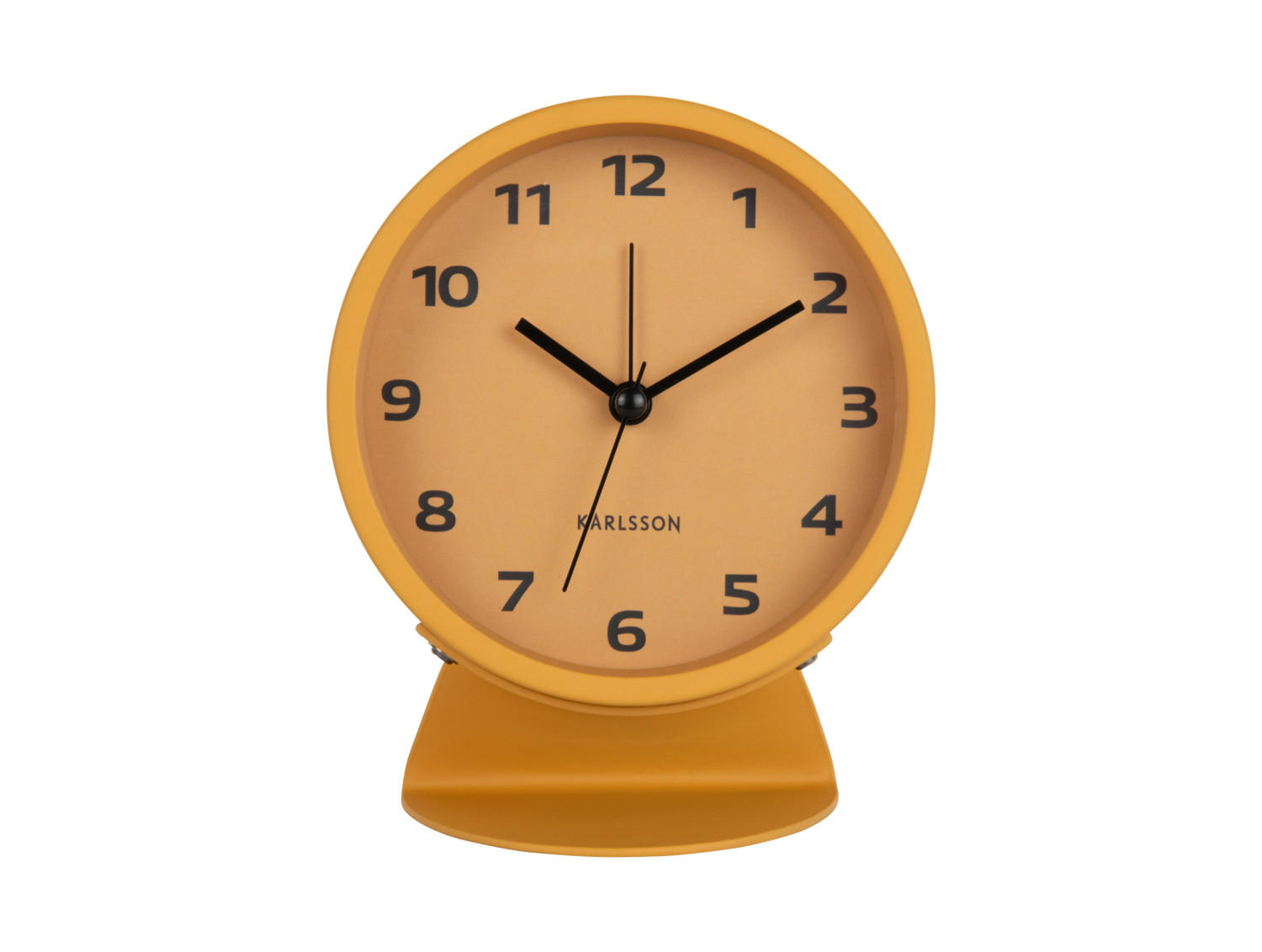 WECKER Cool Retro Gelb 11/11/13 cm - Gelb, Metall (11/13/11cm) - Karlsson