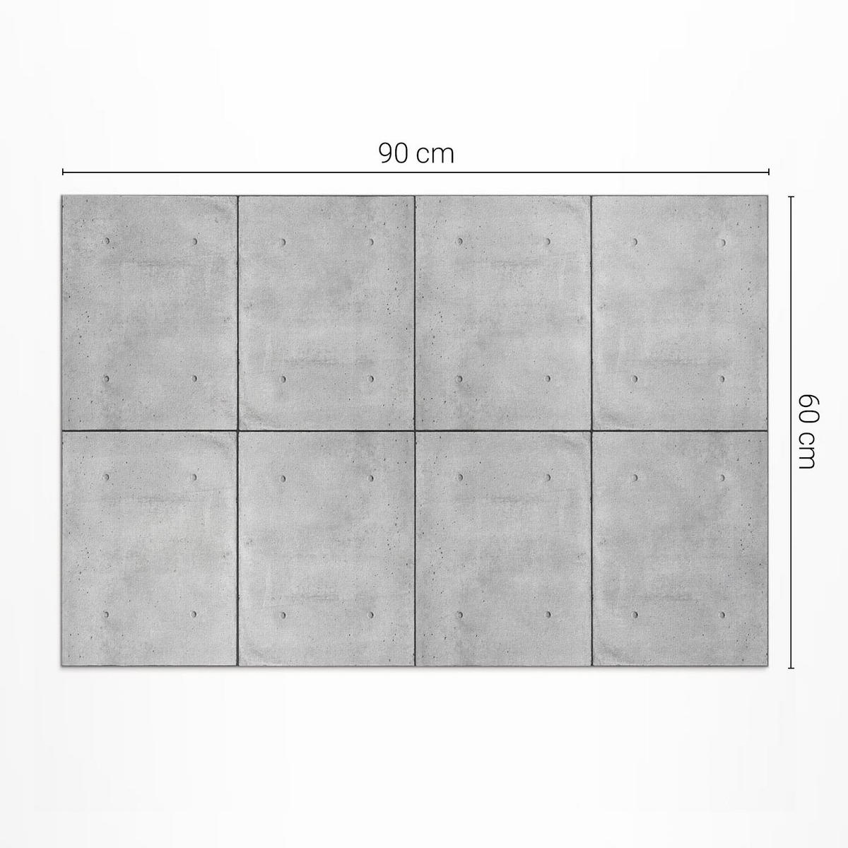 TEPPICH 60x90 cm Rohplatten Optik - Schieferfarben, Kunststoff (60/90cm) - Wallfluent