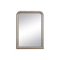 WANDSPIEGEL - 80cm x 3cm - Paulownia - silberfarben - HELOISE - Silberfarben, Holz (80/110/3cm) - Vente-Unique