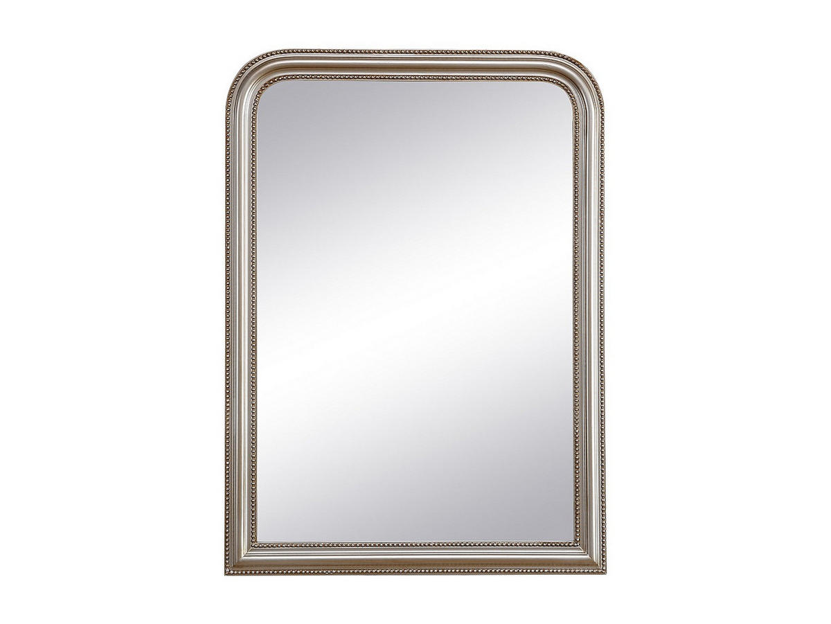 WANDSPIEGEL - 80cm x 3cm - Paulownia - silberfarben - HELOISE - Silberfarben, Holz (80/110/3cm) - Vente-Unique