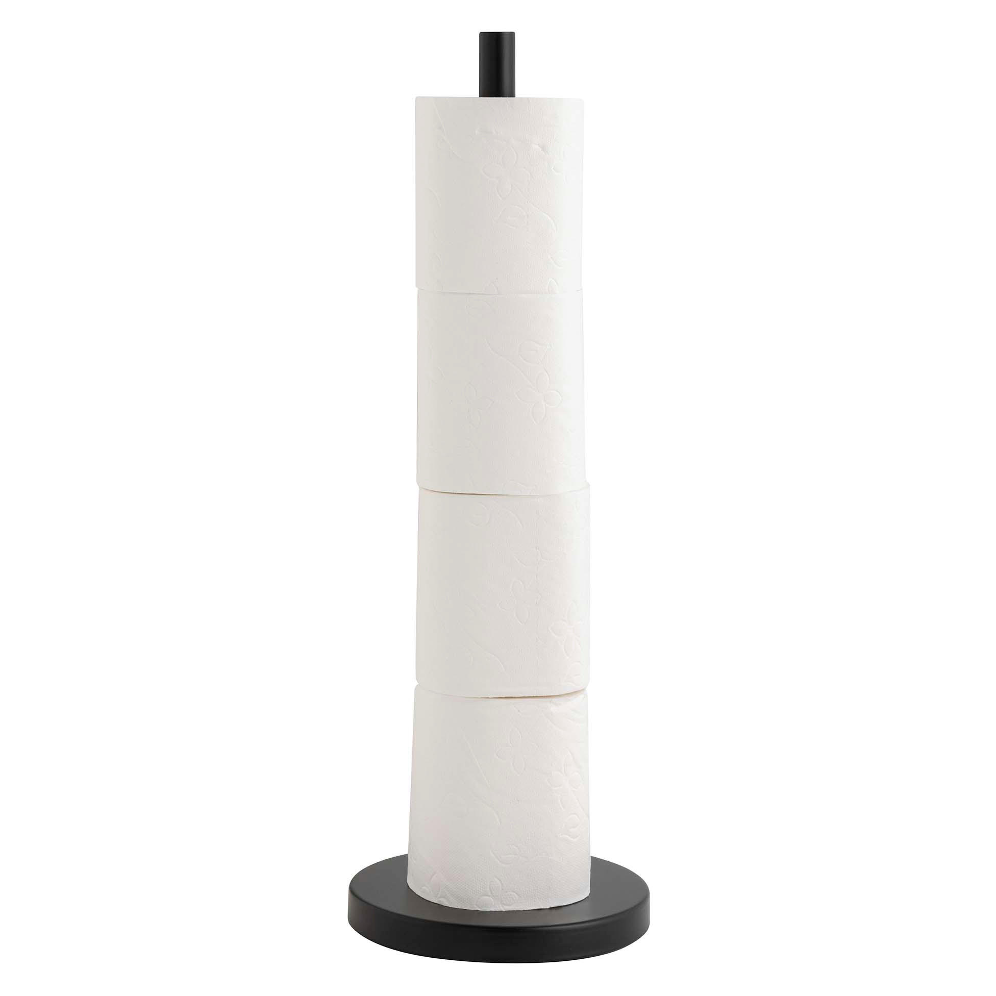 Douceur d´intérieur Toilettenpapierhalter Schwarz 15x43x15 cm