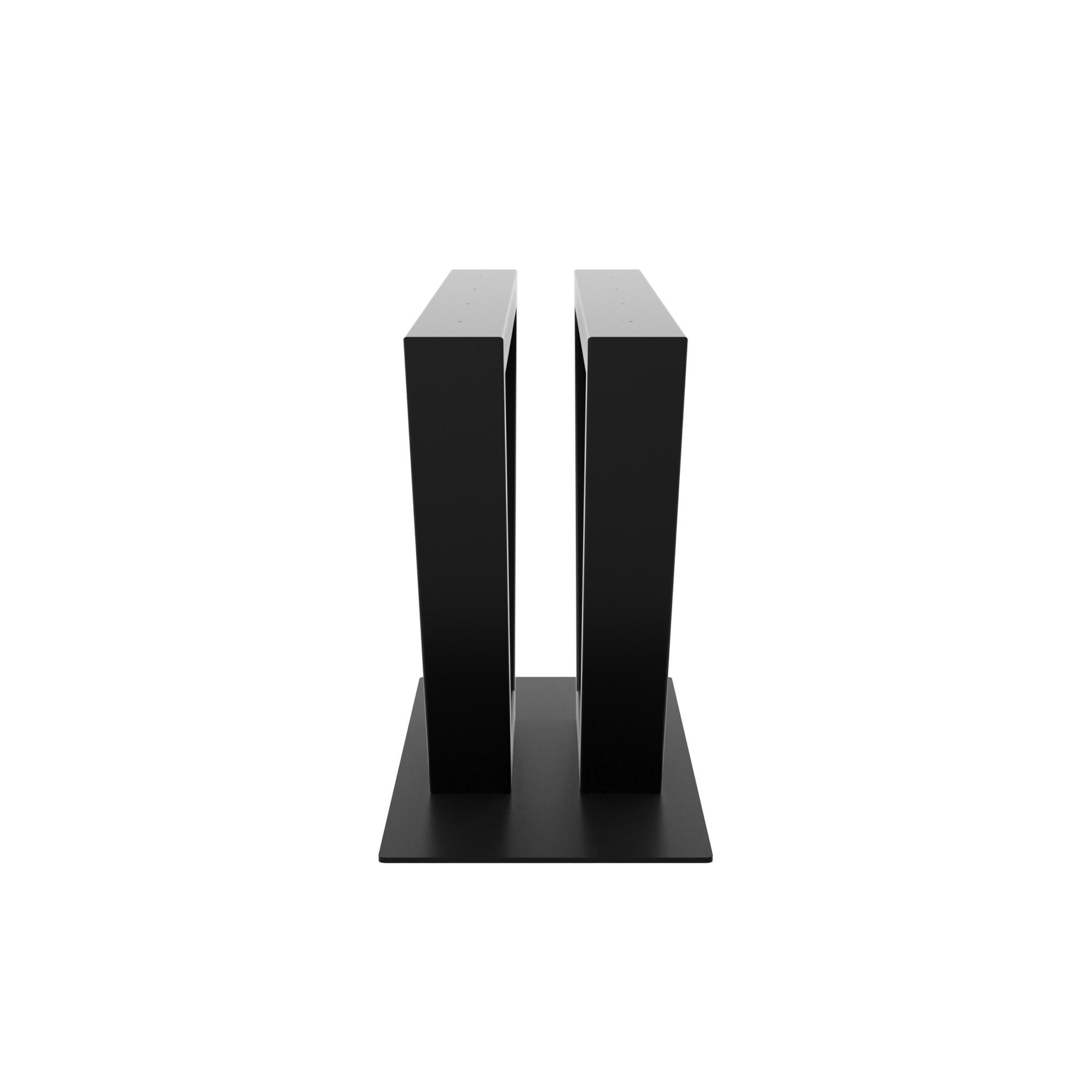 TISCHBEINE Mintaka Metall Schwarz 72cm - Schwarz, Metall (45/72/120cm) - Metalo Pro