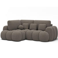 ECKSOFA COZION L-Form mit Schlaffunktion & Bettkasten – Modernes 3-Sitzer Sofa, HR-Kaltschaum, Wellenfederung, 267 × 165 cm - Schwarz/Braun, Kunststoff (165/267cm) - Wohnideebilder