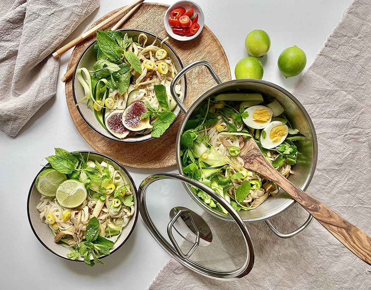 KOCHTOPFSET 4-teilig Edelstahl - Edelstahlfarben, Metall - KLAMER