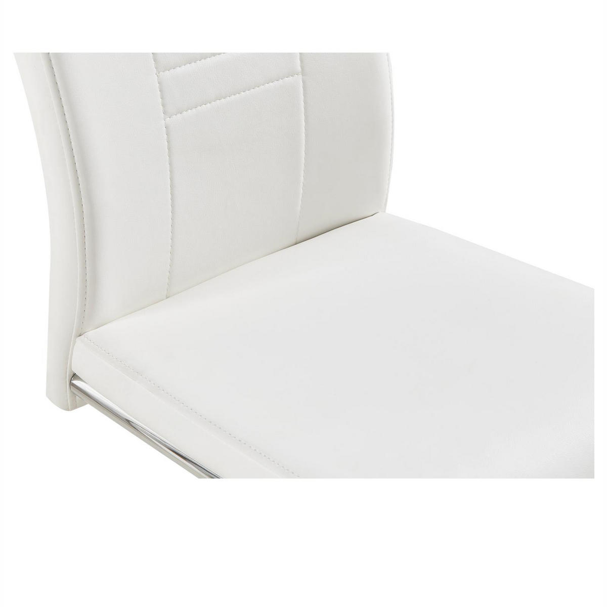 ESSZIMMERSTUHL LOANO 4ER-SET - Weiß, Textil (42/98/60cm) - CARO-Möbel