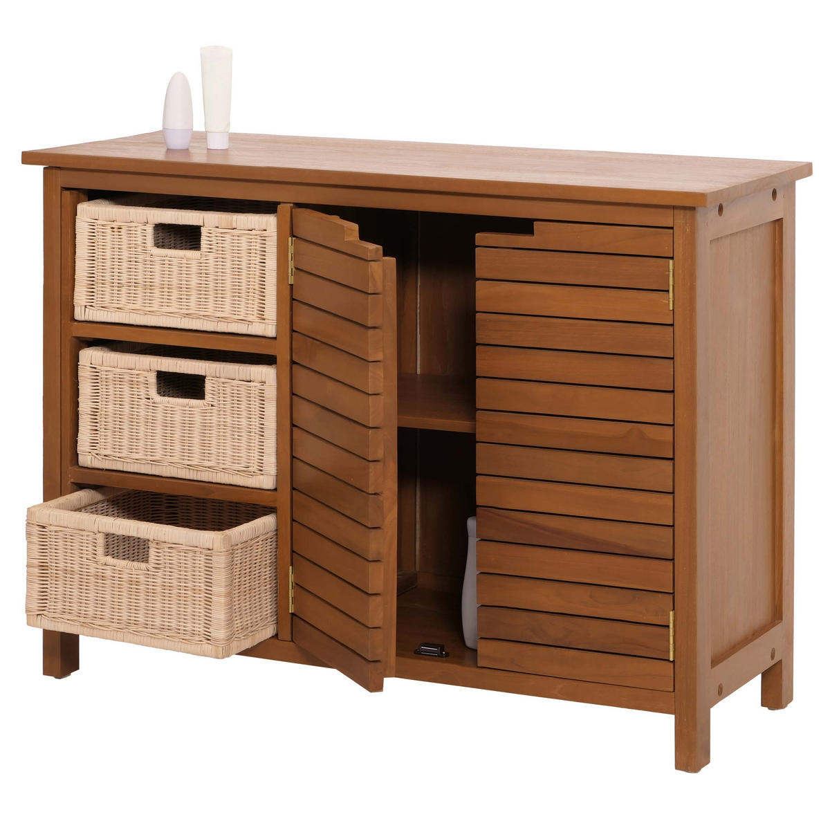 WASCHBECKENUNTERSCHRANK Braun - Braun, Holz (100/76/40cm) - MCW