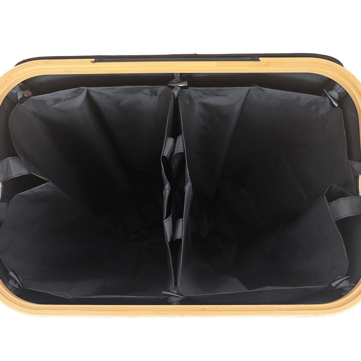 PFANDFLASCHEN-SAMMELBEHÄLTER - Schwarz, Holz/Kunststoff (57/80/37cm) - Relaxdays