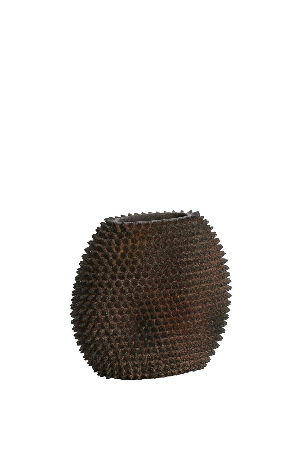 VASE Caldras Braun 30,5/17/26,5 cm - Braun, Kunststoff (26.5cm) - Light & Living