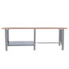 WERKBANK Buffalo Wood HxBxT 86,5 x 260 x 75 cm Traglast 1000 kg Grau - Grau, Metall (260/86.5/75cm) - PROREGAL