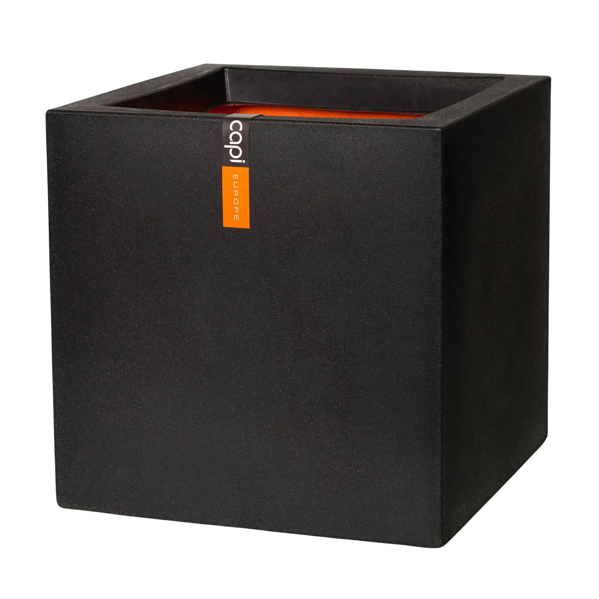 PFLANZKÜBEL quadratisch Smooth schwarz 30x30x30 cm - Schwarz, Kunststoff (1/30/1cm) - aplanta