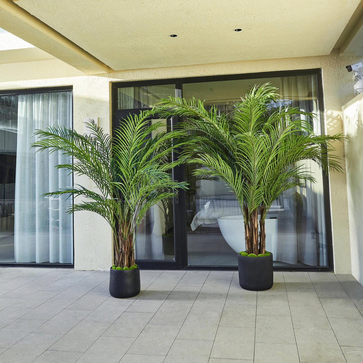 KUNSTBAUM Künstliche Palme – Caliora 240 cm - Grün, Kunststoff (240cm) - aplanta
