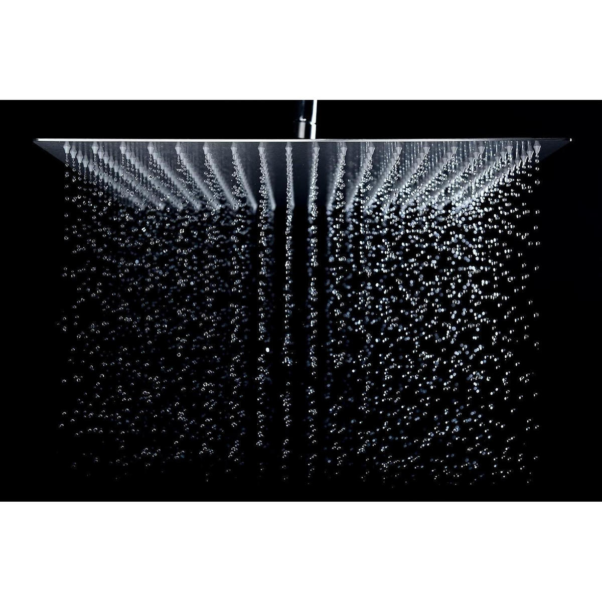 DUSCHKOPF Quadratisch 30 cm Edelstahl AISI304 Wassersparend Anti-Kalk - Silberfarben, Metall (30/4/30cm)