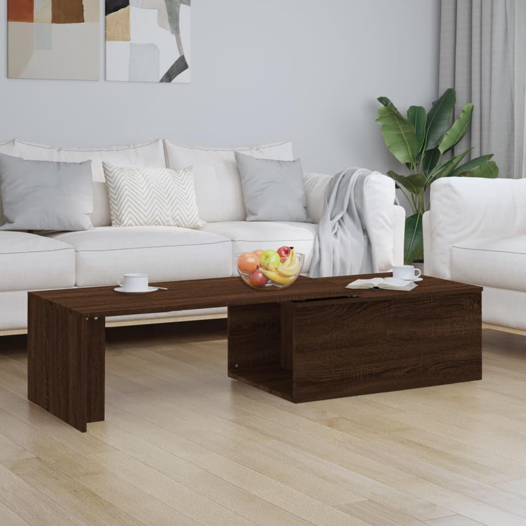 COUCHTISCH Braun Eichen-Optik 150x50x35 cm Holzwerkstoff - Braun, Holzwerkstoff (50/150/35cm) - furnicato
