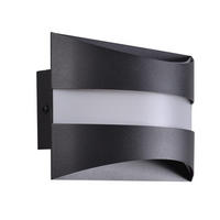 LED WANDLEUCHTE BUSH Ⅲ 21/13/8 cm - Schwarz, Metall (13/8/21cm) - Nettlife