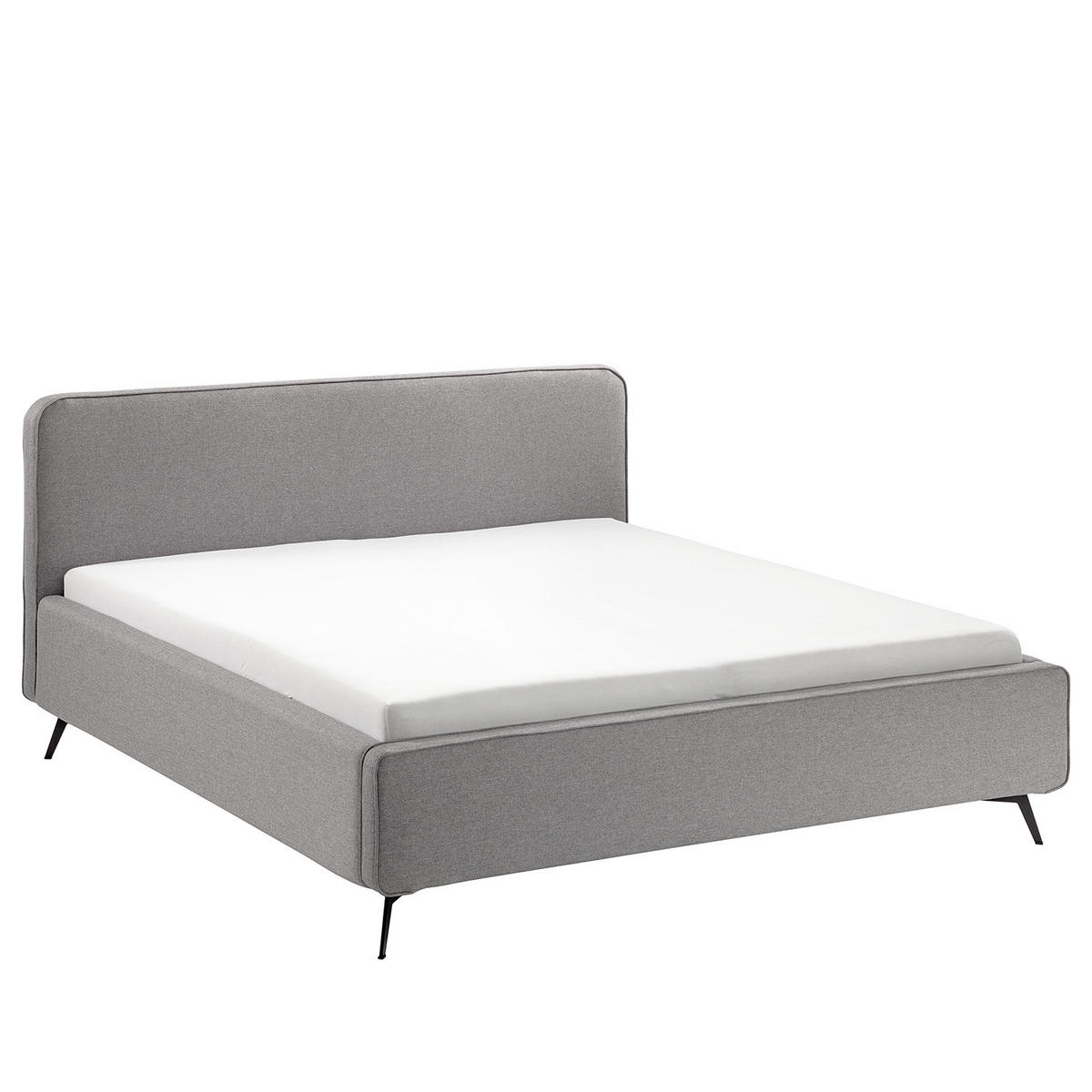 POLSTERBETT - Grau, Textil (200/200cm) - home24