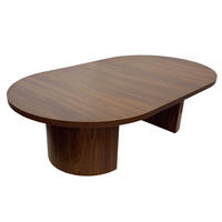 COUCHTISCH, dunkles Holzeffekt - Braun, Holz (120/70/35cm) - Oviala