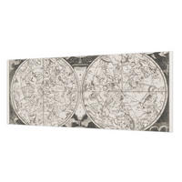 FOTOTAPETE 250x104 cm - Sternenkarte - Schwarz, Textil (250/104cm) - Wallfluent